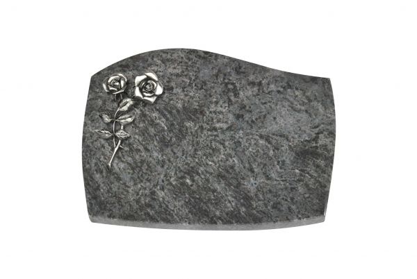 Liegeplatte, Orion Granit mit Fasen 40cm x 30cm x 3cm, inkl. Alurose
