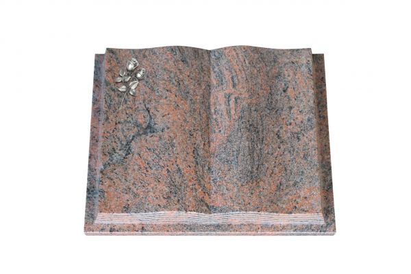 Grabbuch, Multicolor Granit, 60cm x 45cm x 10cm, inkl. kleiner Alurose