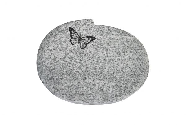 Liegestein Mozart, Viscount Granit, 40cm x 30cm x 8cm, inkl. Schmetterling