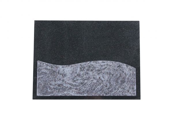 Liegestein, Indien Black und Orion Granit 40cm x 30cm x 3cm