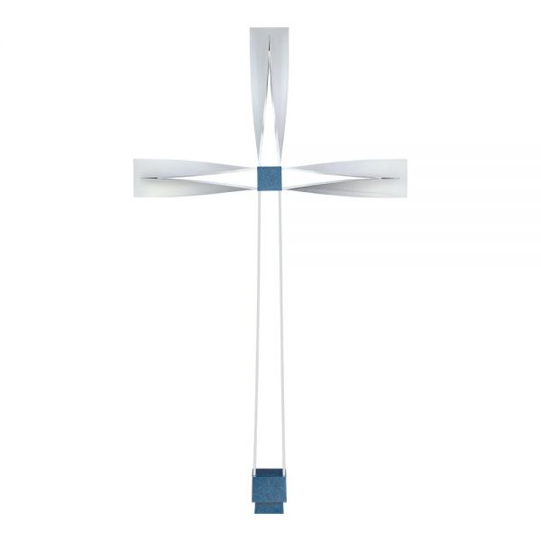 Kreuz aus Edelstahl, 87*49*5 cm