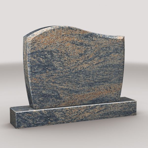Doppelgrabstein Himalaya Granit, inkl. Sockel