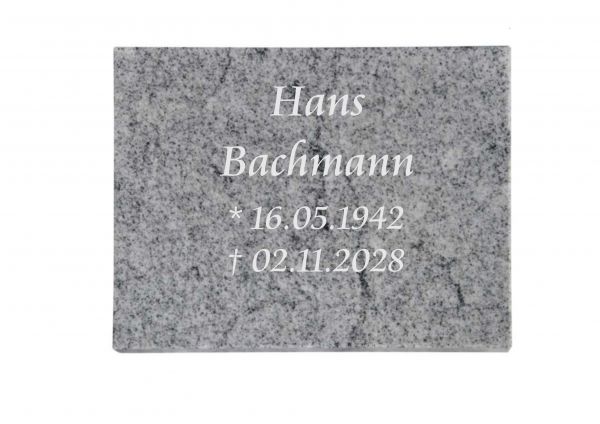 Liegeplatte, Viscount White Granit rechteckig 40cm x 30cm x 3cm