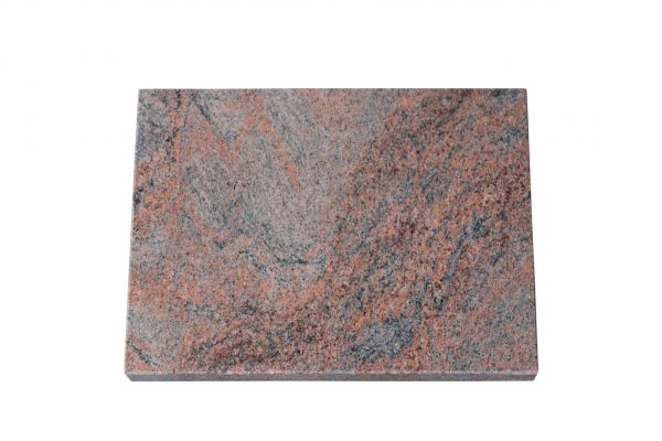 Liegeplatte, Multicolor Granit rechteckig 40cm x 30cm x 3cm