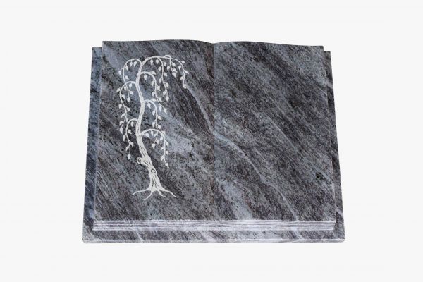 Grabbuch, Orion Granit, 60cm x 45cm x 10cm, inkl. Trauerweide