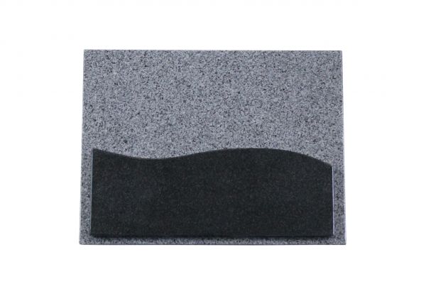 Liegestein, Indien Black und Padang Dark Granit 40cm x 30cm x 3cm