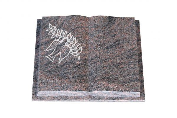 Grabbuch, Himalaya Granit, 40cm x 30cm x 8cm, inkl. Taube