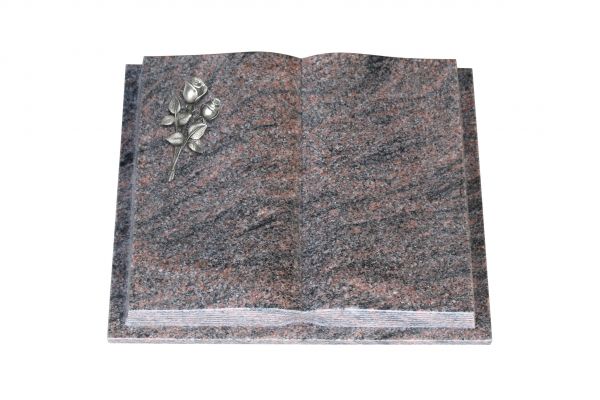 Grabbuch, Himalaya Granit, 45cm x 35cm x 8cm, inkl. kleiner Alurose