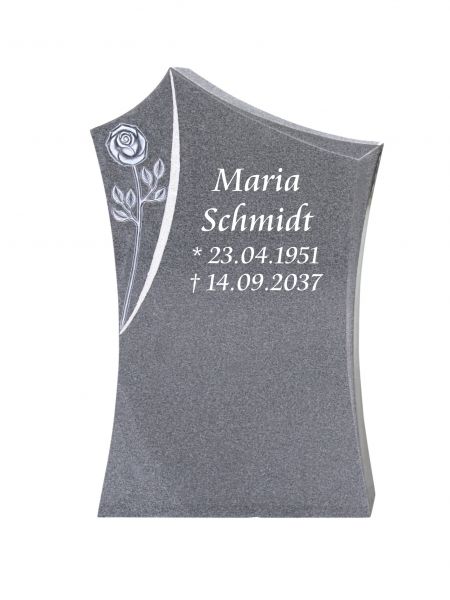 Einzelgrabstein, Dark Granit 95cm x 60cm x 14cm