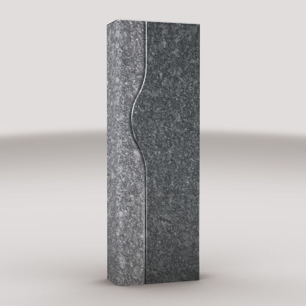 Einzelgrabstein aus Steal Grey Granit