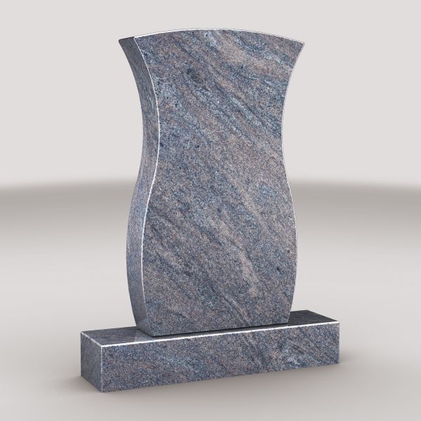 Einzelgrabstein Paradiso Granit in Vasenform, inkl. Sockel