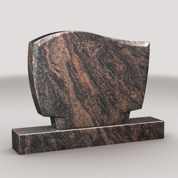 Doppelgrabstein Indora Granit, inkl. Sockel