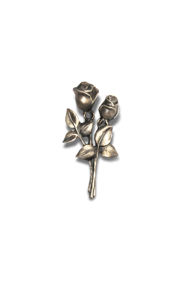 Rose Bronze 13cm, zwei Blüten