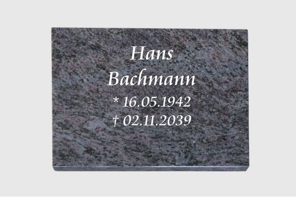 Liegeplatte, Orion Granit rechteckig 40cm x 30cm x 3cm