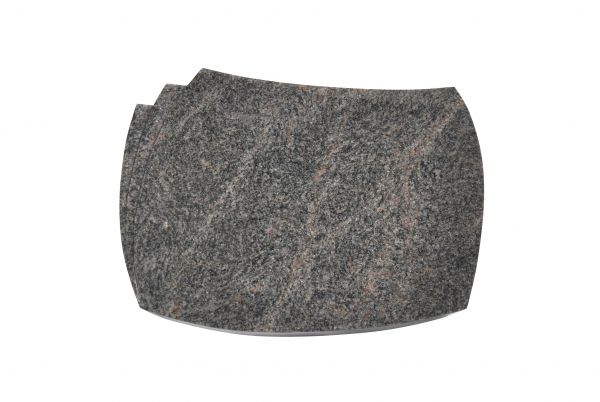 Liegeplatte, Himalaya Granit mit Fächer 30cm x 20cm x 4cm