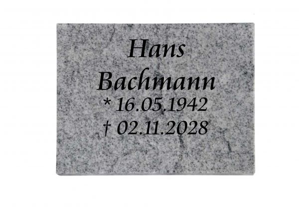 Liegeplatte, Viscount White Granit rechteckig 40cm x 30cm x 3cm