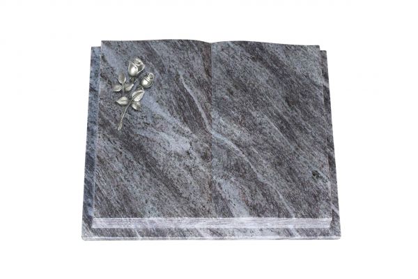 Grabbuch, Orion Granit, 45cm x 35cm x 8cm, inkl. kleiner Alurose