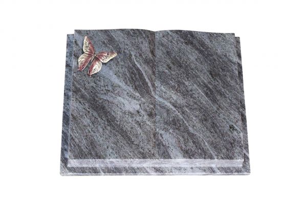 Grabbuch, Orion Granit, 40cm x 30cm x 8cm, inkl. Alu Schmetterling