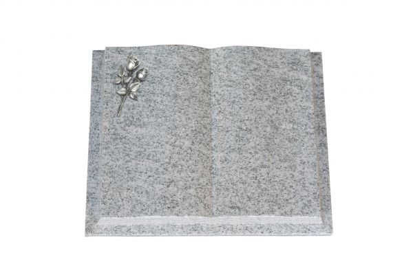Grabbuch, Viscount White Granit, 60cm x 45cm x 10cm, inkl. kleiner Alurose